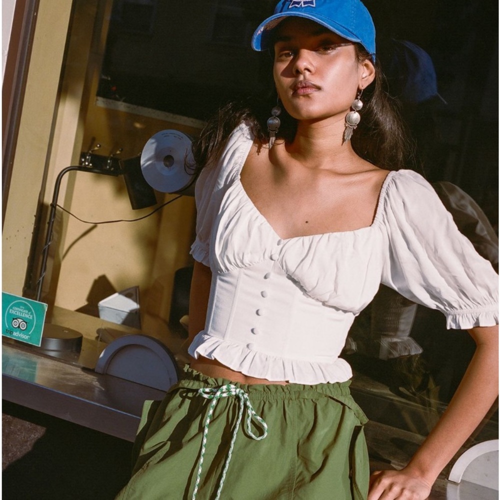 urban outfitters Raquel bustier blouse top